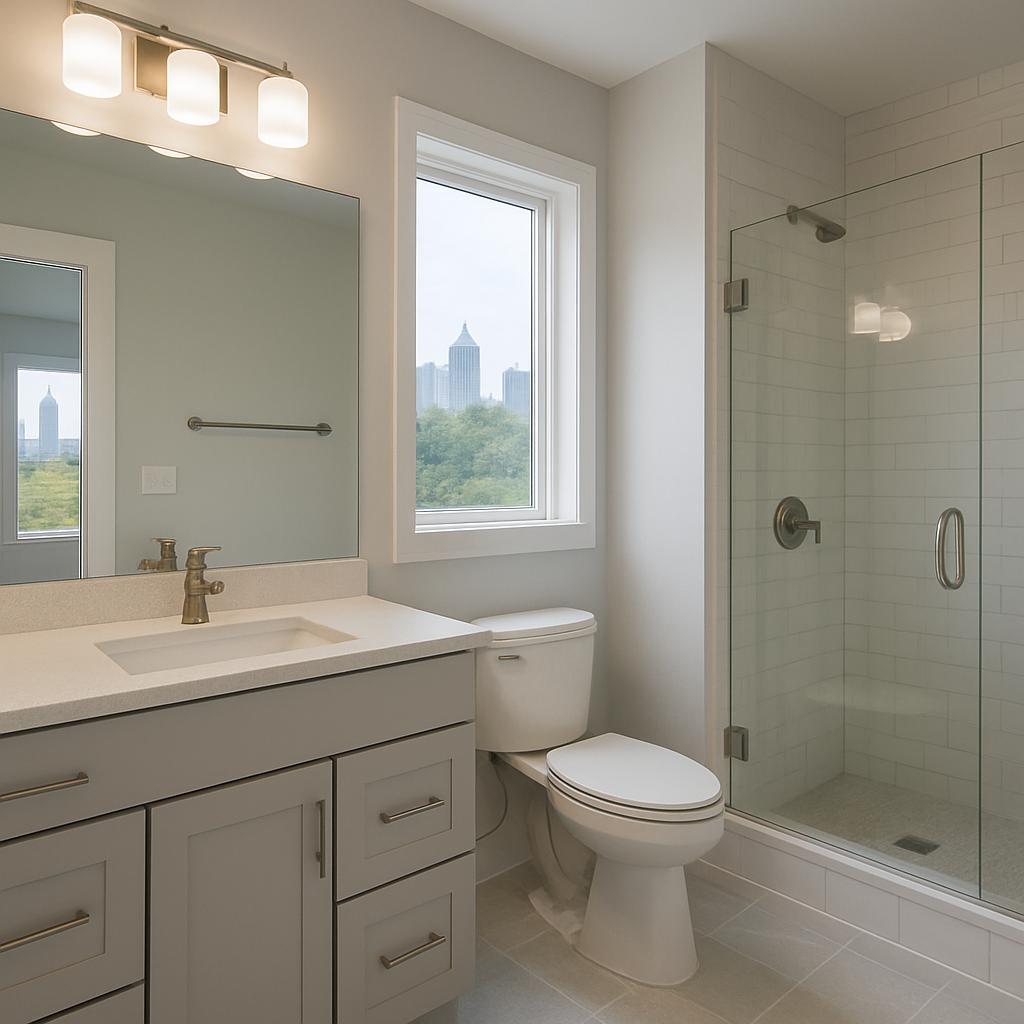 Atlanta bathroom with modern fixtures