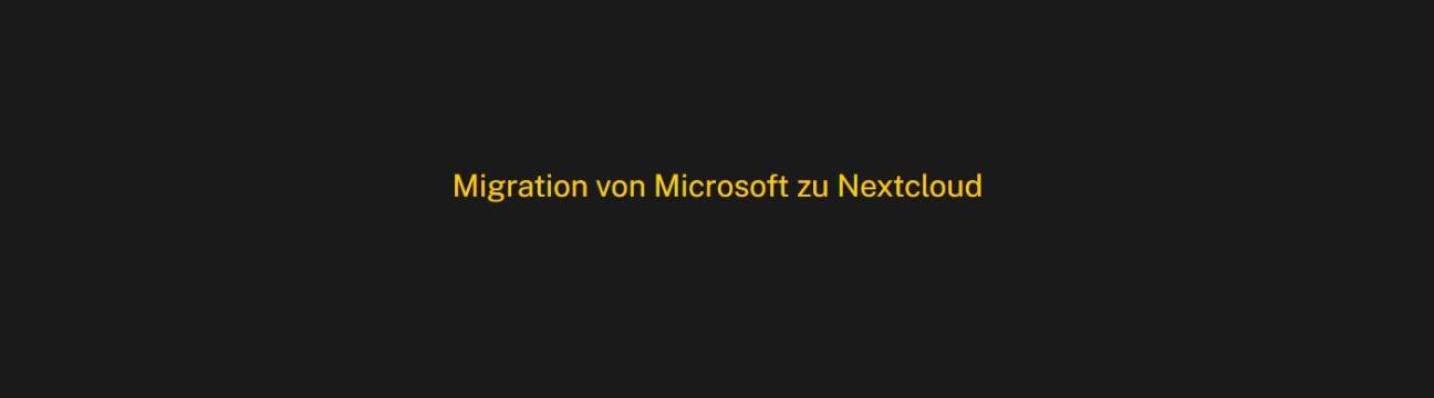 Microsoft Zu Nextcloud